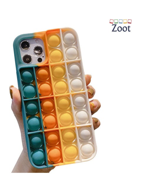 Push Pop Bubble Fidget Toy Protective Case Cover for iPhone 12 Multicolour