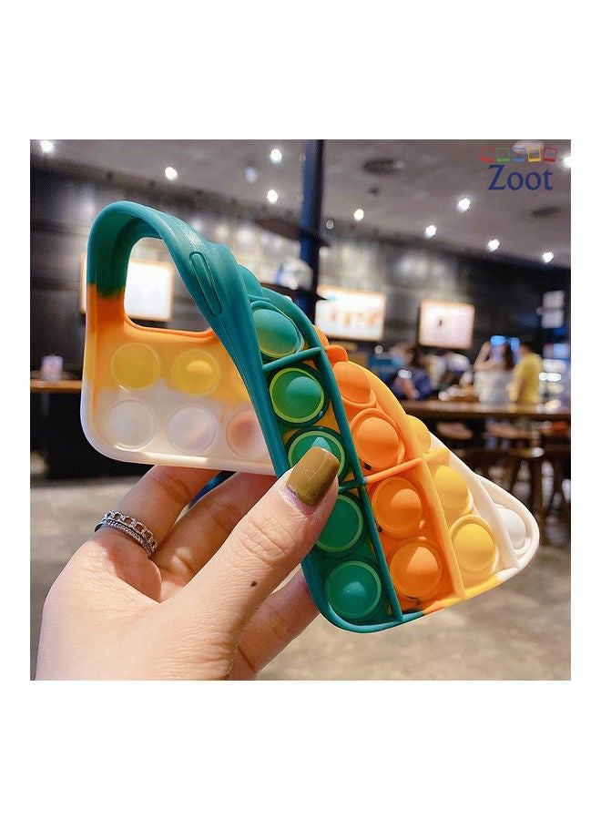 Push Pop Bubble Fidget Toy Protective Case Cover for iPhone 12 Multicolour