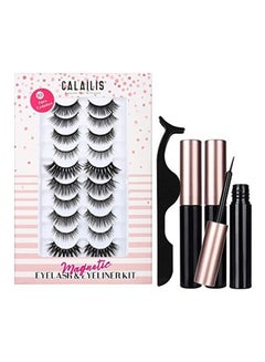 Calailis Magnetic False Eyelash And Eyeliner Kit Black  - Image 1