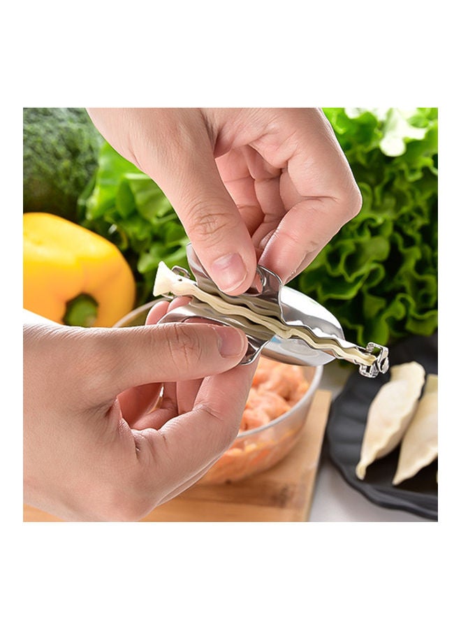 أداة صنع الزلابية من الستانلس ستيل فضي 10.5 x 7.0 x 3.5سم - Image 3