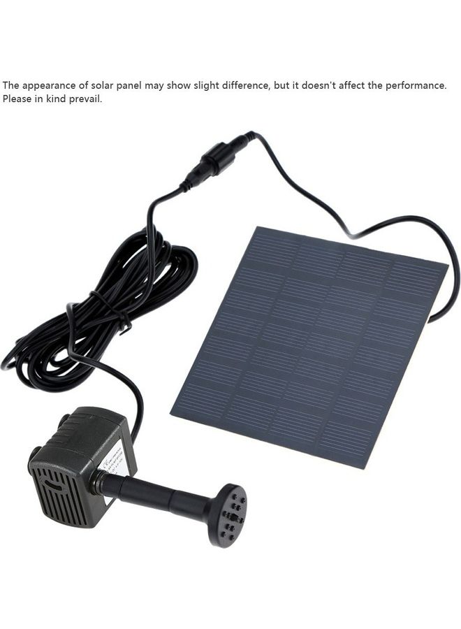 Generic Solar Powered Water Pump Black  - Image 3
