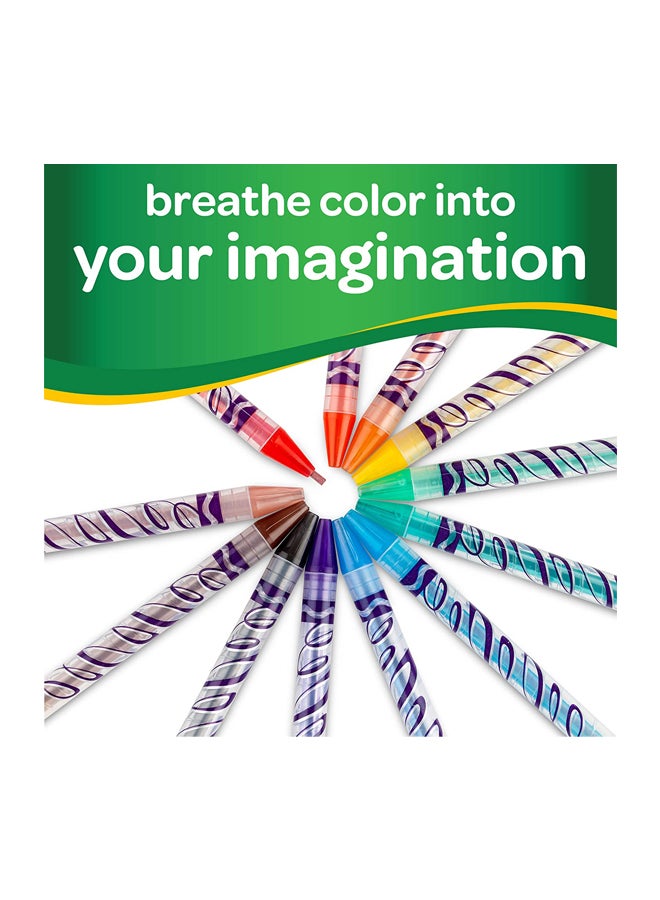 Crayola 18-Piece Twistable Colored Pencils red/blue/green - Image 2