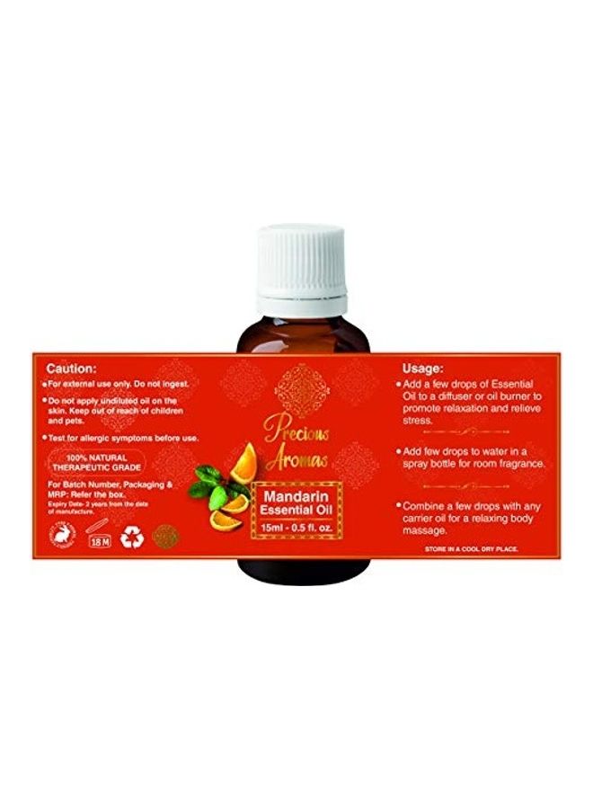 Precious Aromas Mandarin Essential Oil Clear 15ml  - Image 5