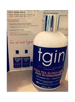 Tgin Green Tea Super Moist Leave-in Conditioner For Natural Hair Multicolour 400ml  - Image 2