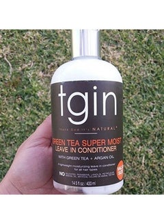 Tgin Green Tea Super Moist Leave-in Conditioner For Natural Hair Multicolour 400ml  - Image 3