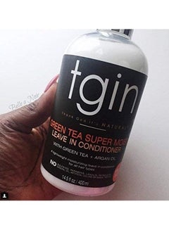 Tgin Green Tea Super Moist Leave-in Conditioner For Natural Hair Multicolour 400ml  - Image 4