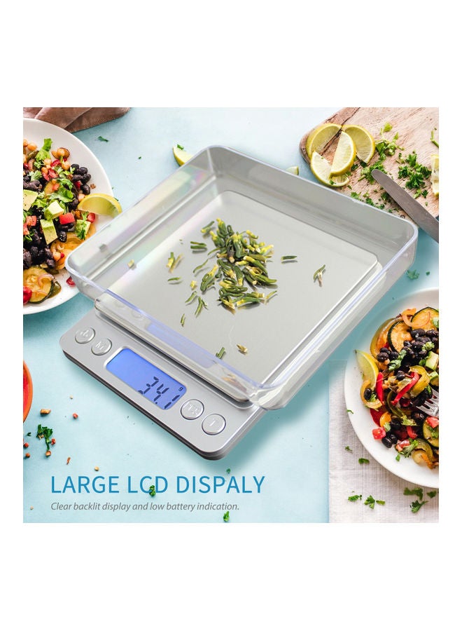 Generic - Electronic Mini Kitchen Weight Scale White/Silver - Image 1
