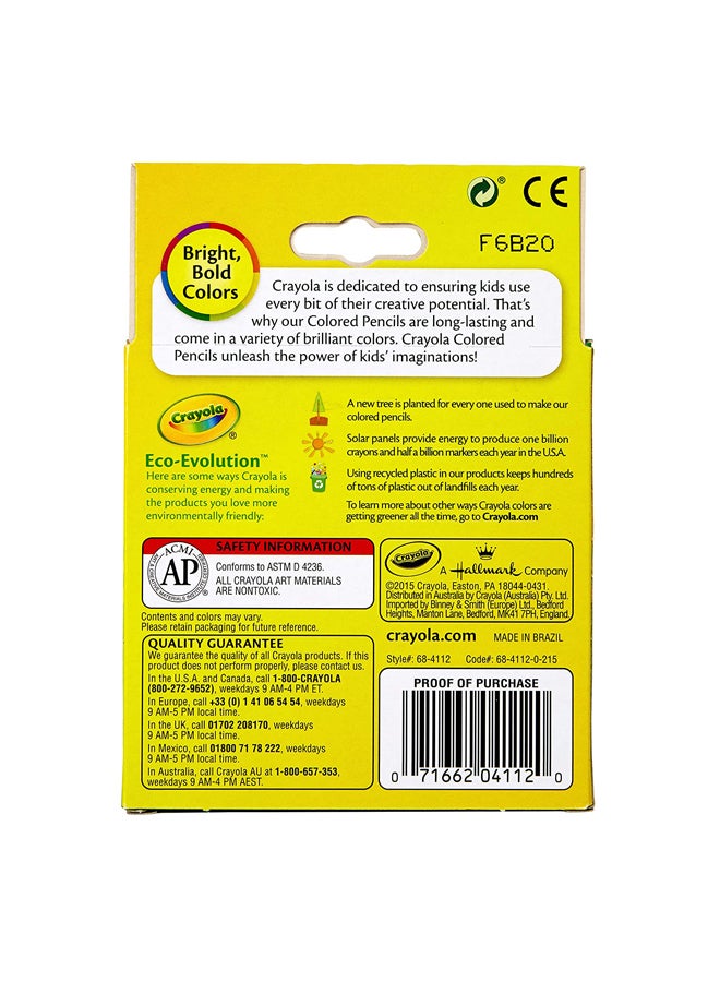 Crayola 12-Piece Short Coloured Pencils Blue/Green/Red  - Image 3