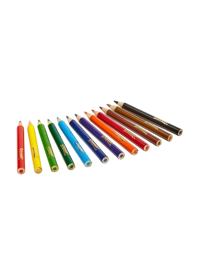 Crayola 12-Piece Short Coloured Pencils Blue/Green/Red  - Image 4