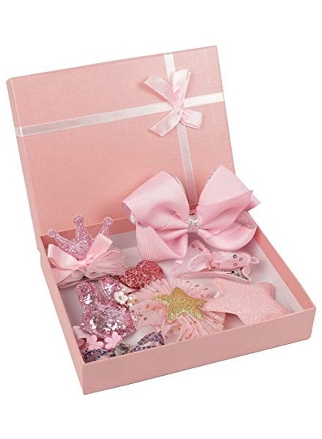 Yellow Bee Fashionable Hair Clip Set Pink - Image 3