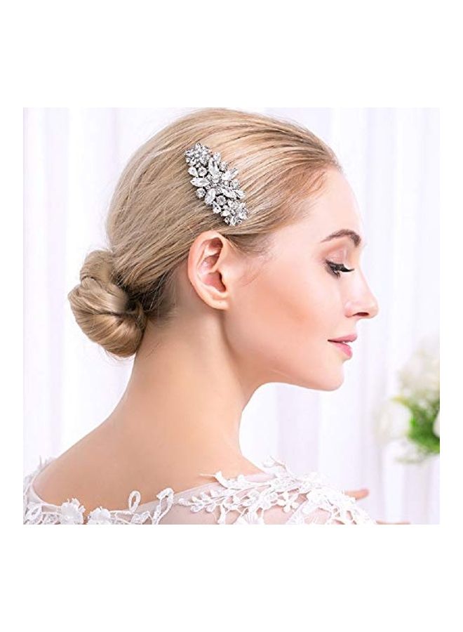 HapiBuy Crystal Hair Styling Accessory Silver - Image 3