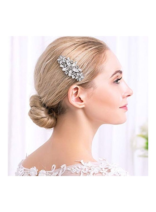 HapiBuy Crystal Hair Styling Accessory Silver - Image 4
