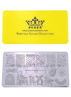 PUEEN Nail Art Stamping Plate White  - Image 1
