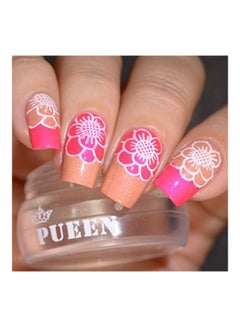 PUEEN Nail Art Stamping Plate White  - Image 4