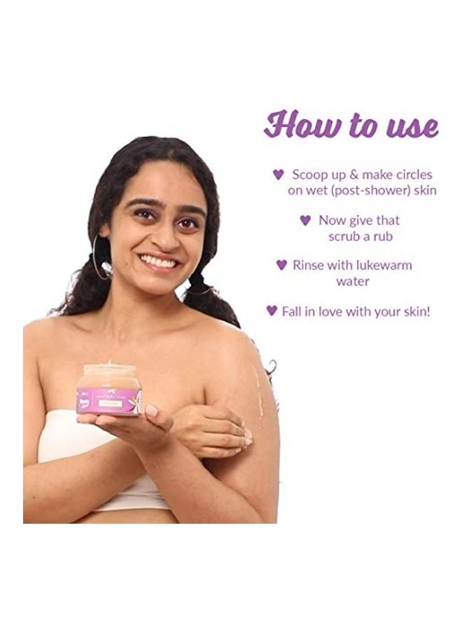 Plum Vanilla Vibes Sugar Body Scrub Brown 200grams - Image 2