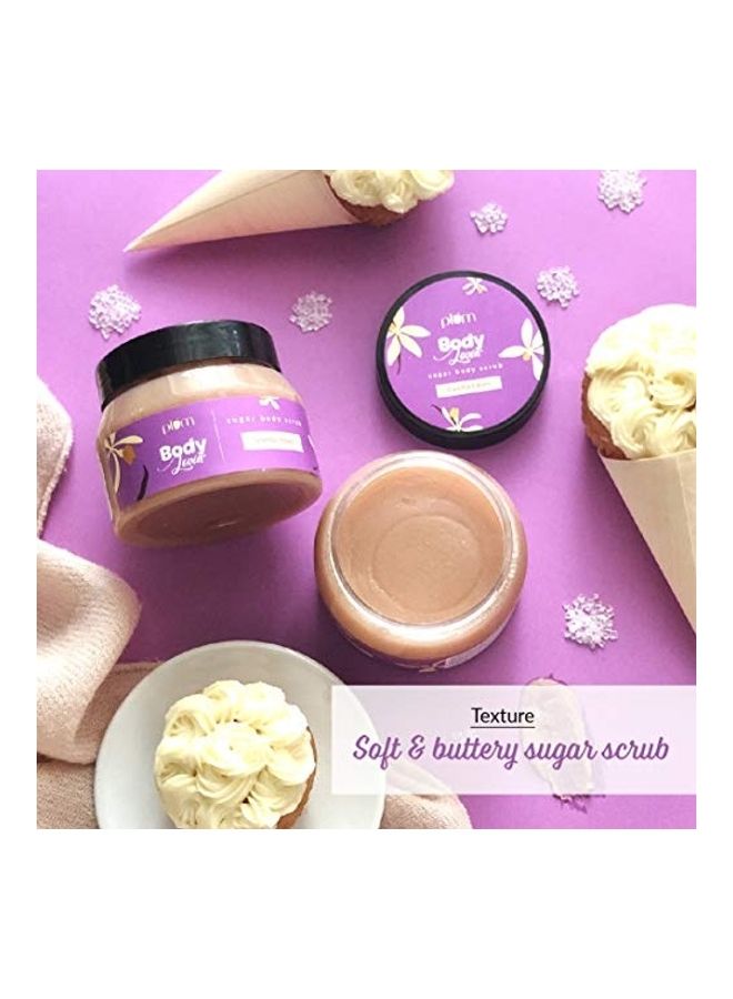 Plum Vanilla Vibes Sugar Body Scrub Brown 200grams - Image 4