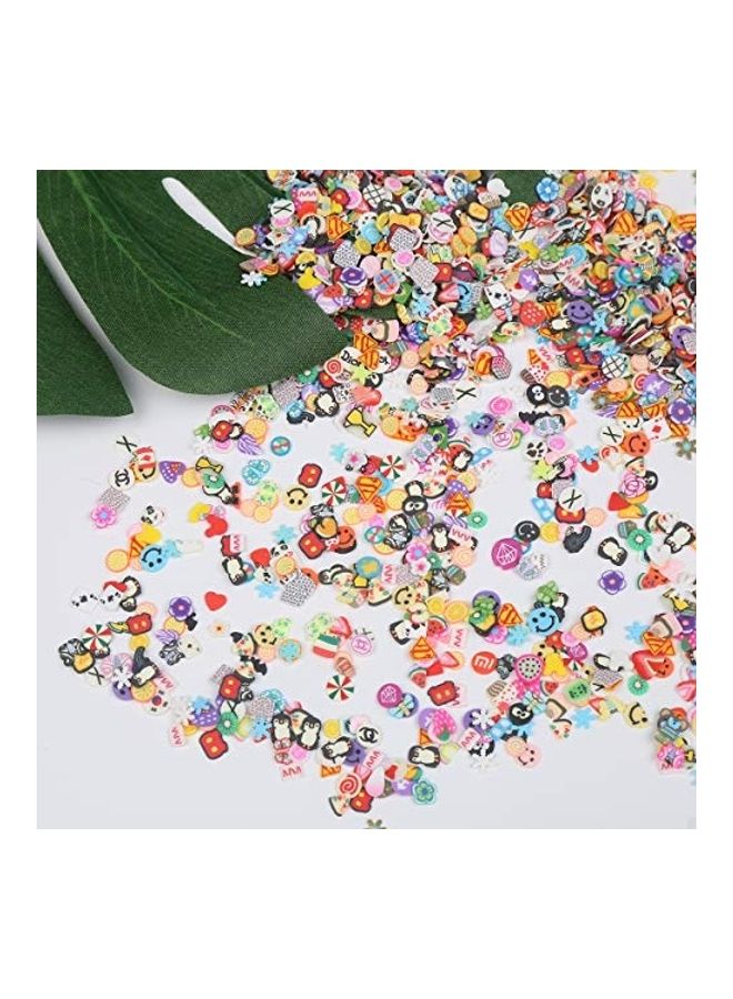DIYASY 5000-Piece 3D Nail Art Slices Set Multicolour - Image 2