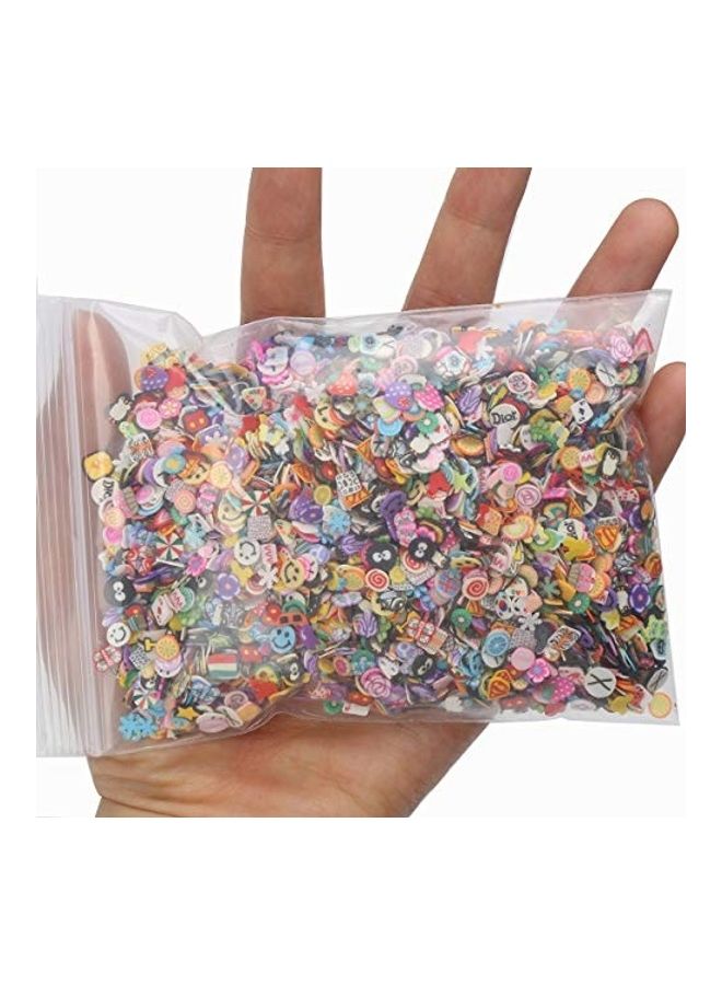 DIYASY 5000-Piece 3D Nail Art Slices Set Multicolour - Image 4