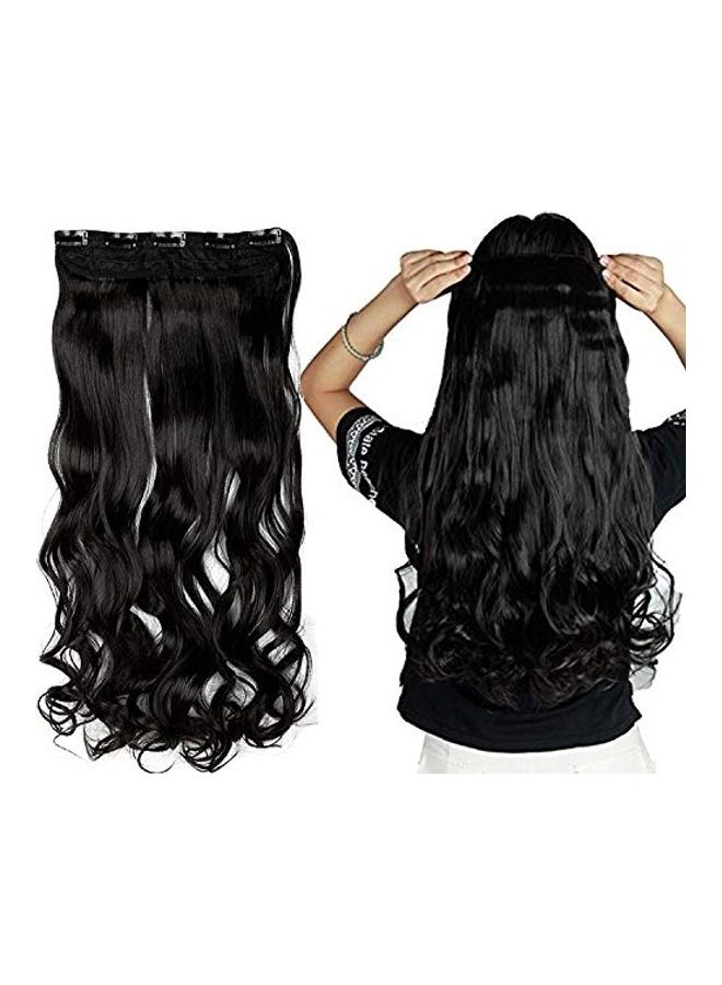 Synthetic Hair Extension Black One Sizecm