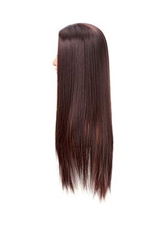 فاني باروكة شعر صناعية بني 22بوصة  - Image 3