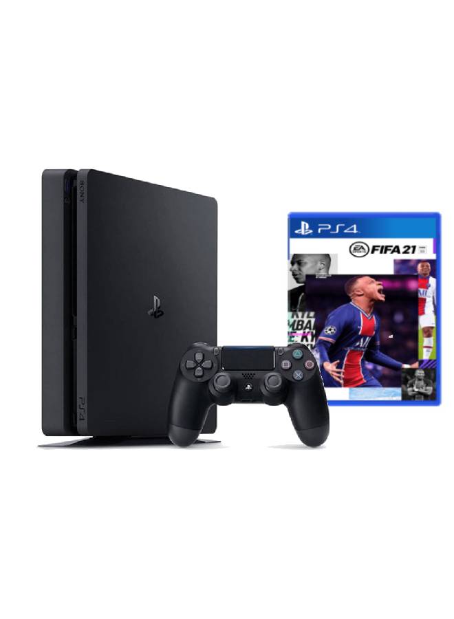 PlayStation 4 Slim 500GB Console With FIFA 21 And Controller - v1626617456/N11086146A_1