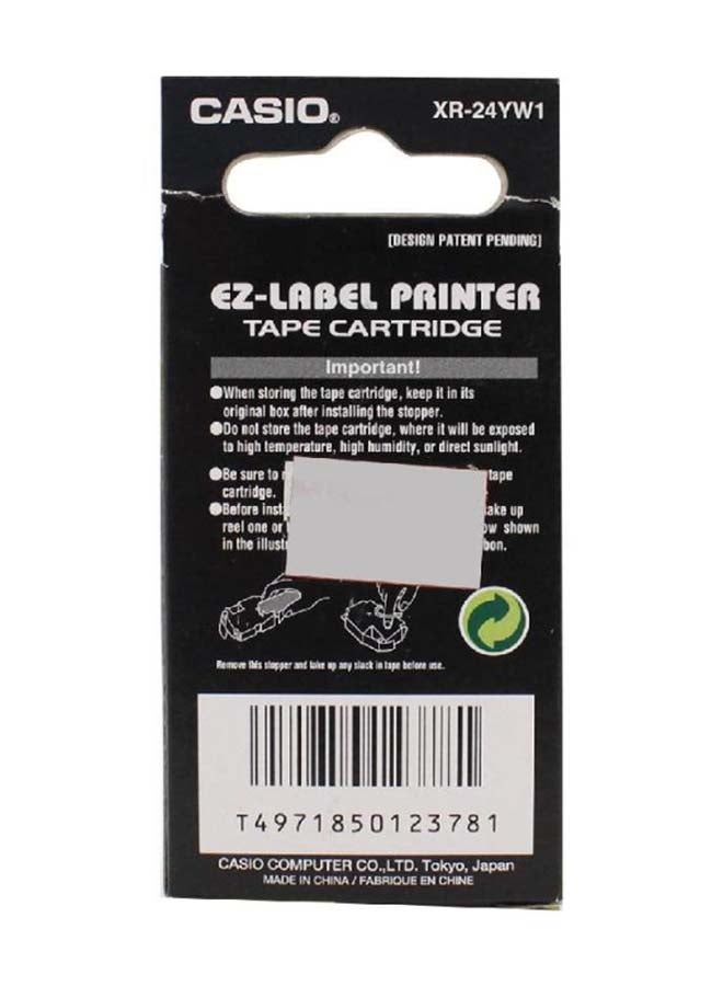 CASIO Label Printer Tape Yellow - Image 4