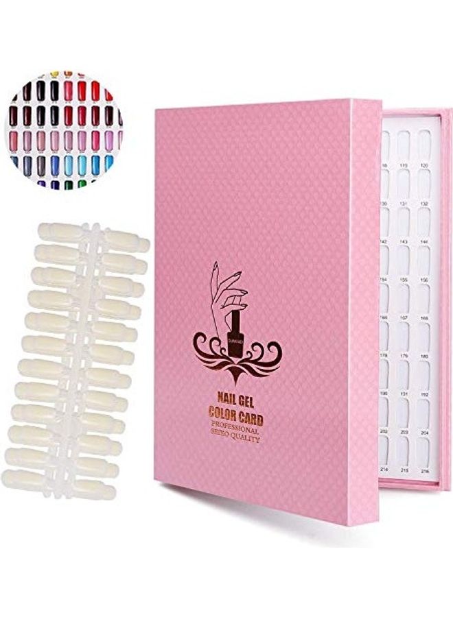 Store2508 Nail Gel Polish Display Book Album With 240 False Tips Multicolour - Image 1