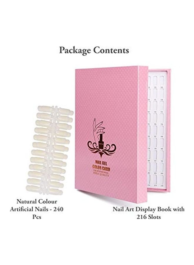 Store2508 Nail Gel Polish Display Book Album With 240 False Tips Multicolour - Image 5