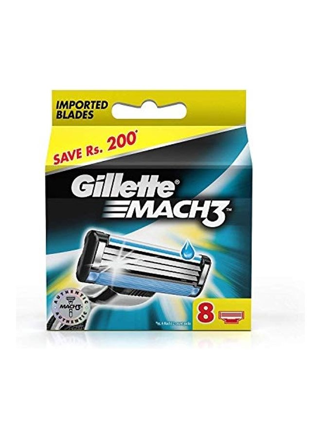 Gillette 8-Piece Cartridge Set Silver