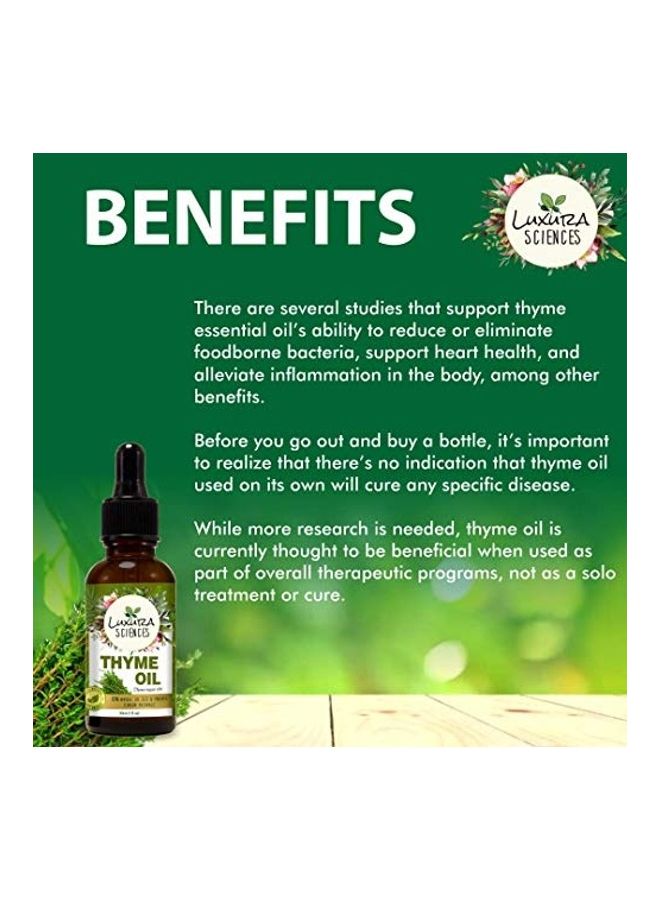 Luxura Sciences Thyme Essential Oil Clear 30ml - Image 2