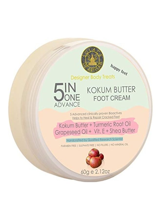 SolaceDeArtisan 5 In 1 Advance Kokum Butter Foot Cream Clear 60grams - Image 1