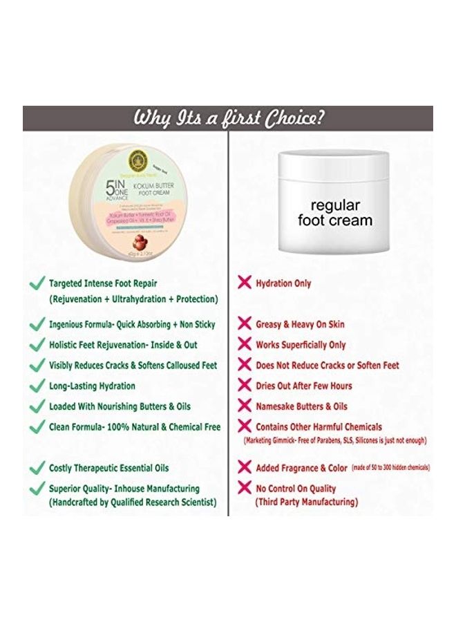 SolaceDeArtisan 5 In 1 Advance Kokum Butter Foot Cream Clear 60grams - Image 4