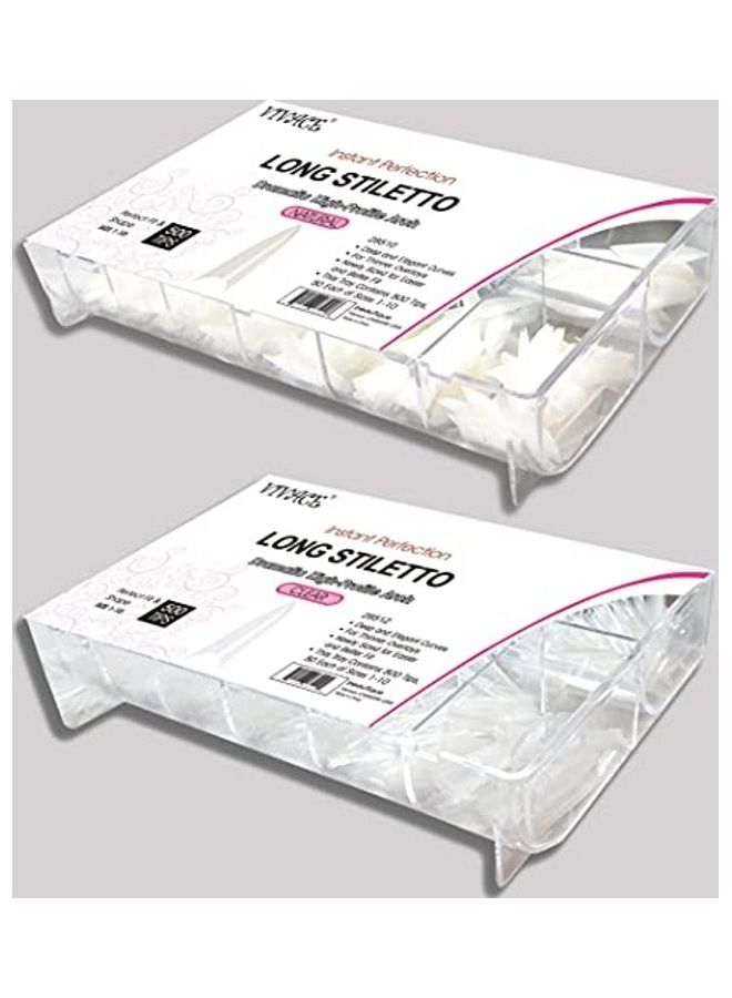 فيفاتشي Pack Of 2 Artificial Fake Nails Multicolour - Image 1