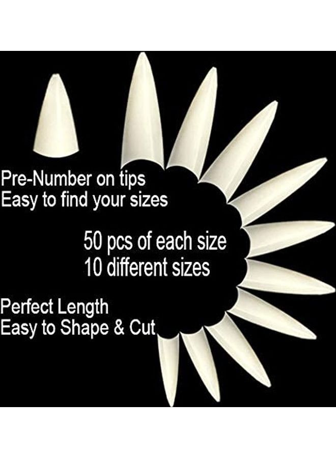 فيفاتشي Pack Of 2 Artificial Fake Nails Multicolour - Image 2