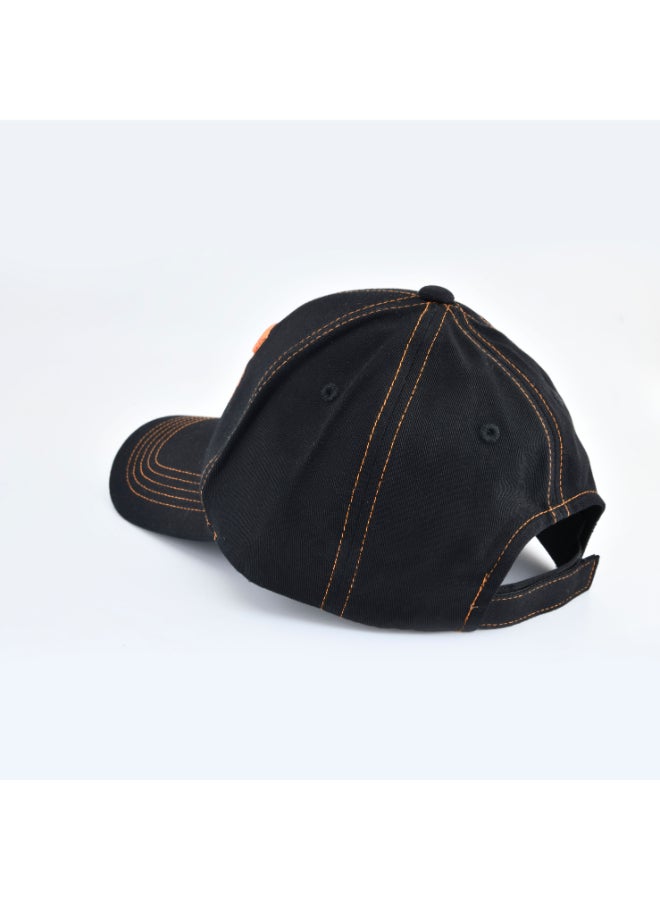 OFF LIMITS - Basic Embroidered Cap Black/Orange - Image 1