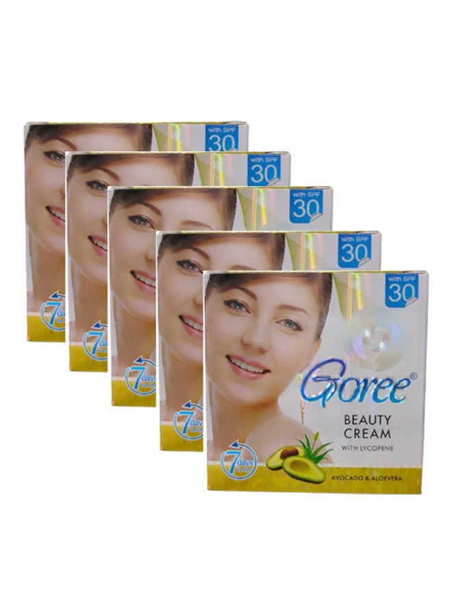 Goree - Pack of 5 Beauty Cream With Lycopene White 150grams - Image 1