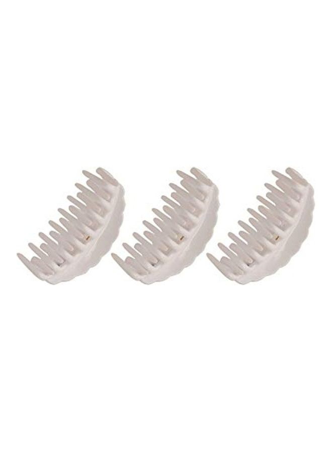 ACCESSHER 3-Piece Clip Set White - Image 1
