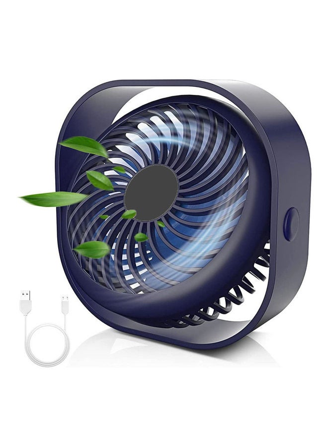 Rechargeable USB/Battery Powered Mini Desk Fan zzy20210717002 Blue  - Image 1