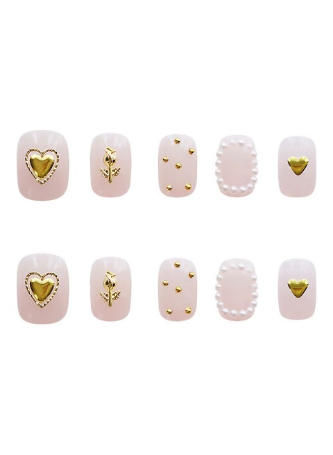 10-Piece False Nails Set Multicolour