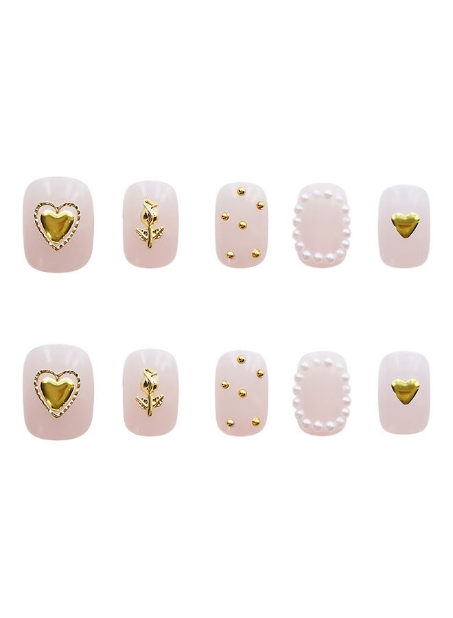10-Piece False Nails Set Multicolour