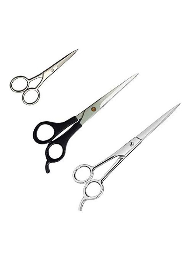DANIAL 3-Piece Hair Cutting Scissors Set Silver/Black - Image 1