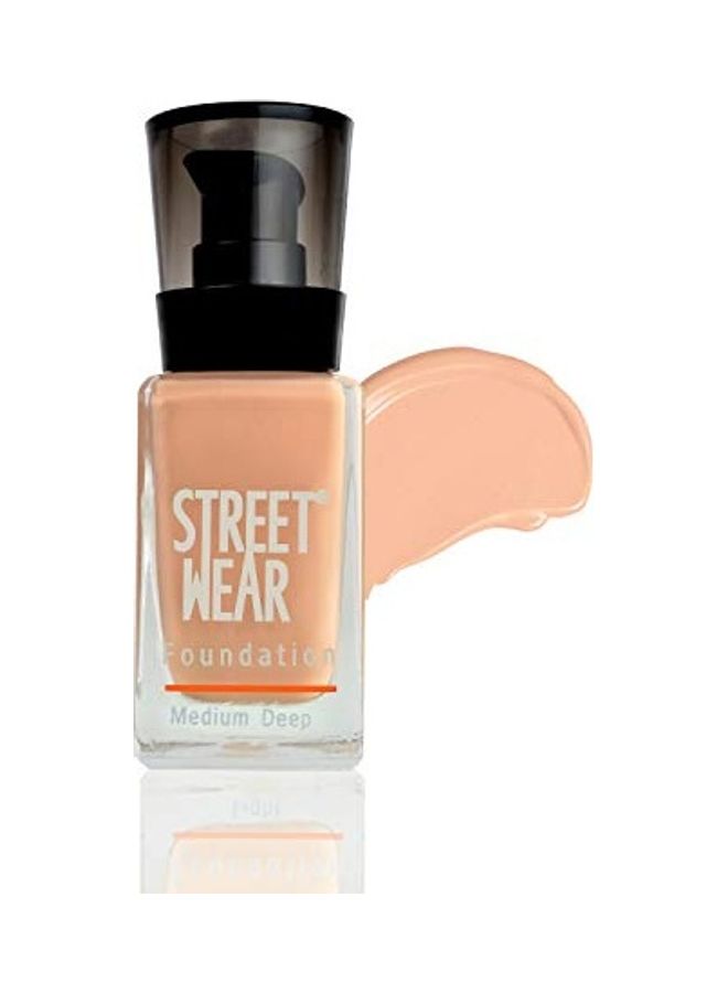 Street Wear Liquid Face Foundation Medium Deep - Image 1