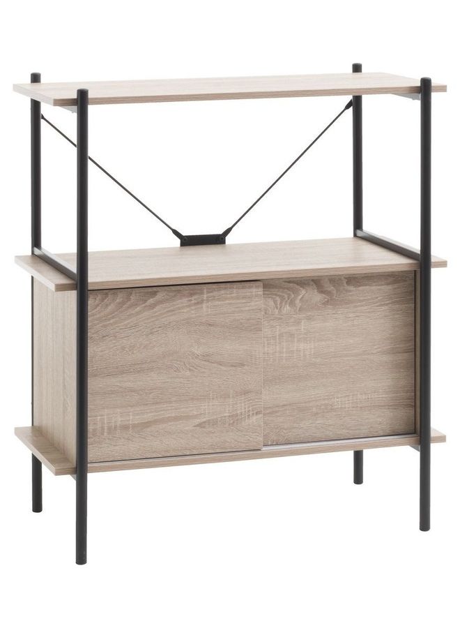 JYSK - 3-Piece Shelving Unit And Office Desk With Chair Combo Set Multicolour 60x120x75cm - Image 1