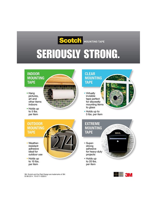 Scotch  Outdoor Mounting Tape Clear  - Image 4