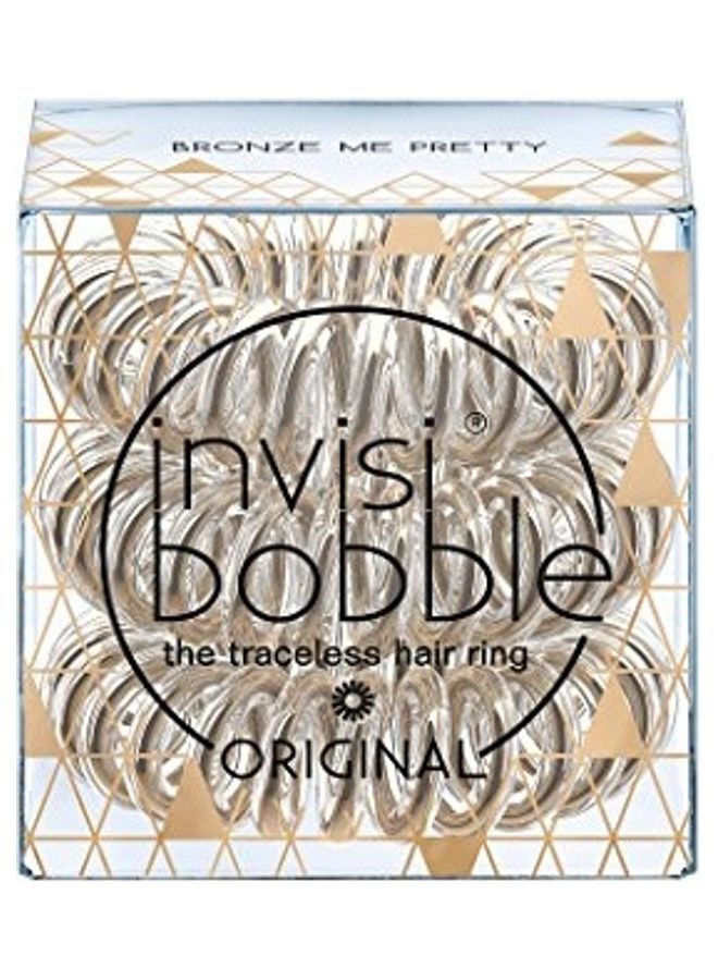 invisibobble 3-Piece The Traceless Hair Ring Set Bronze - Image 1