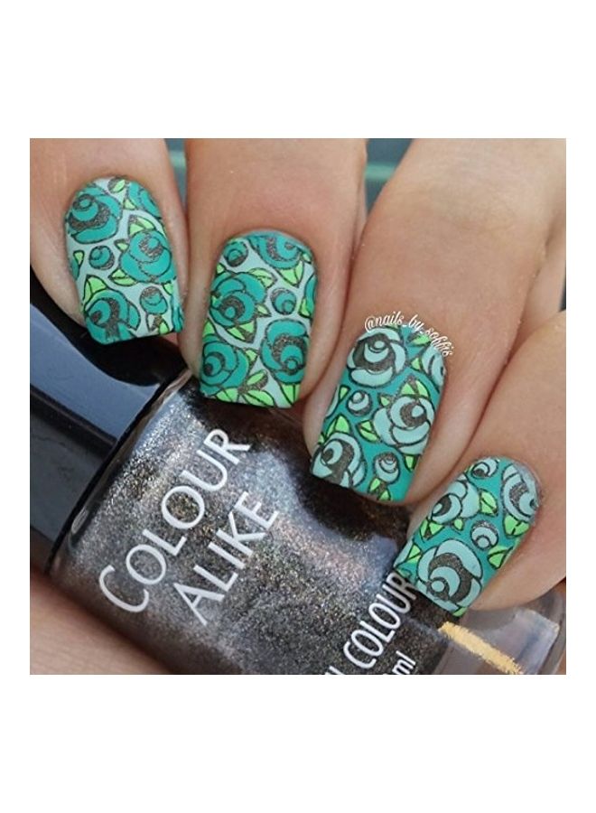 PUEEN Nail Art Stamping Plate White/Black - Image 4