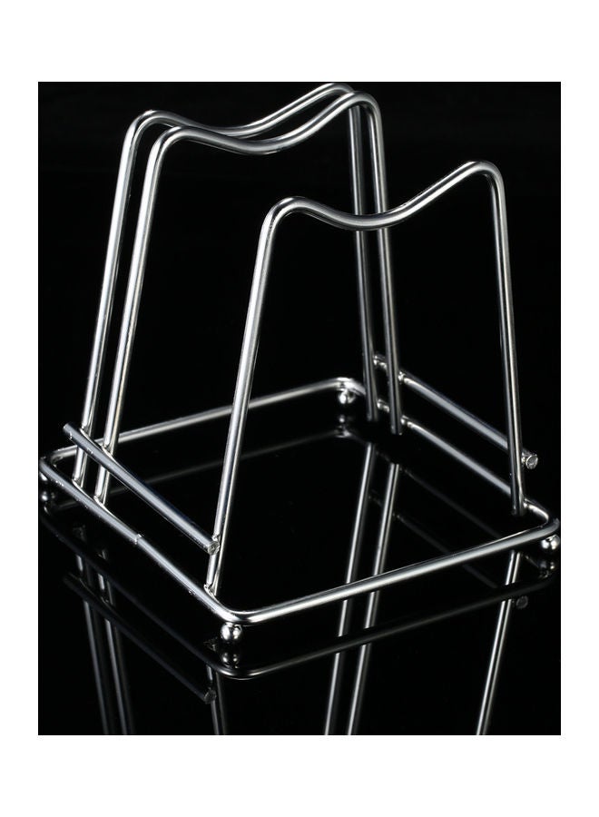 Stainless Steel Cutting Board Holder Silver 13.0x12.5x12.5cm  - Image 5
