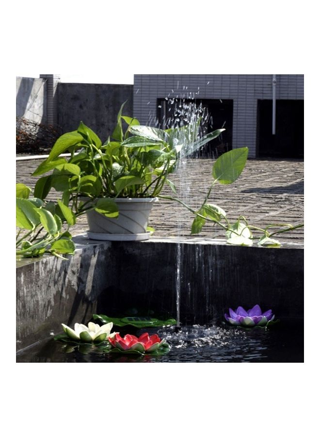 Generic Water Floating Solar Powered Fountain Pump Black  - Image 2