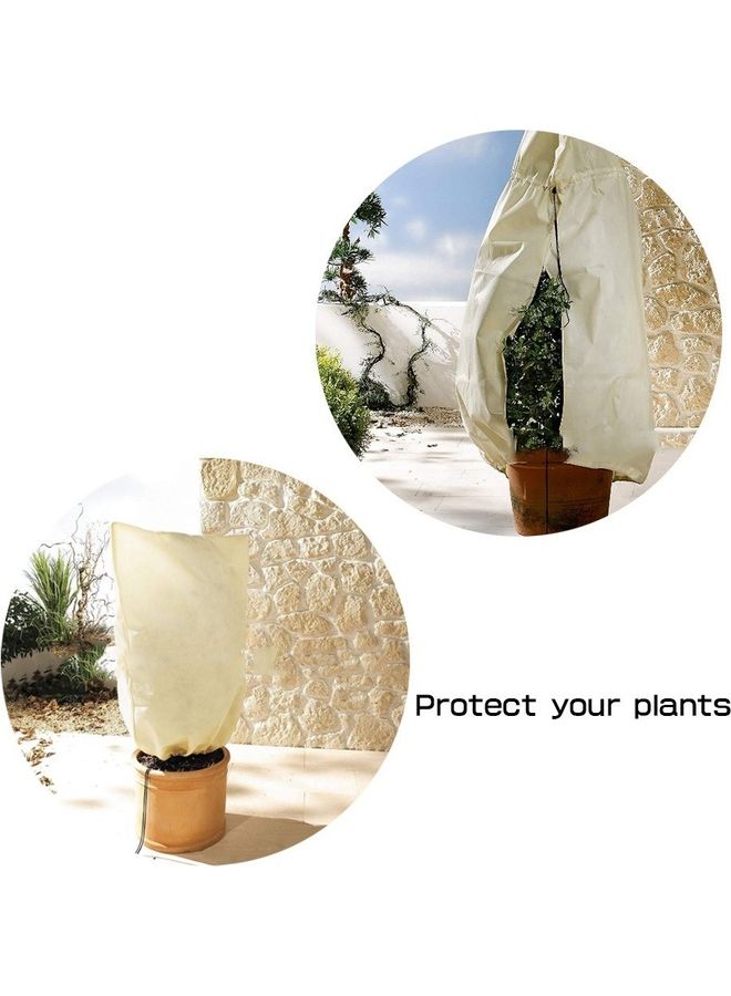 Generic Outdoor Garden Plant Protective Bag Beige  - Image 5