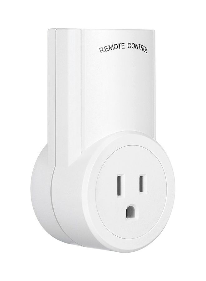 Remote Control Wireless Light Switch Plug White